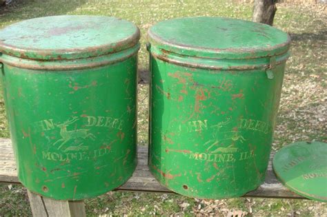 Vintage John Deere Planter Boxs And Lids 1994137456