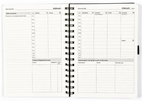 Action Day Planner Weekly Layout Eric Beaty