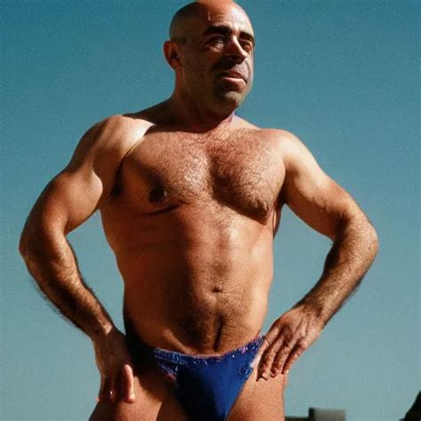 Photo Of Joe Rogan Wearing A Thong Cinestill T Stable Diffusion