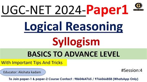 Syllogism For UGC NET Exam 2024 Logical Reasoning For UGC NET Exam