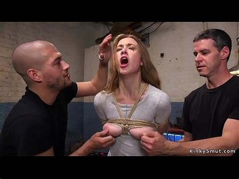 Busty Brunette Has Slave Training With Two Masters XNXX