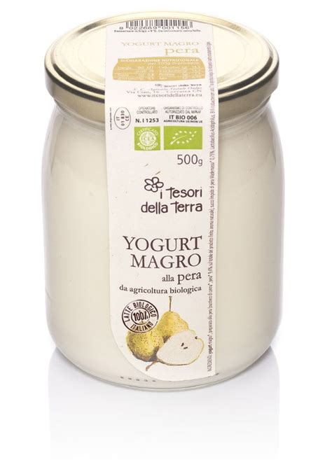 Yogurt Magro Pera I Tesori Della Terra Cooperativa I Tesori Della Terra