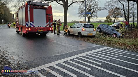 Auto Belandt In Sloot Na Ongeval Op De Kruising Van De Heidedijk Met De