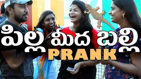 Lizard Prank On Cute Girls Lizard Prank In Hyderabad Lizard Prank In India Funpataka Youtube