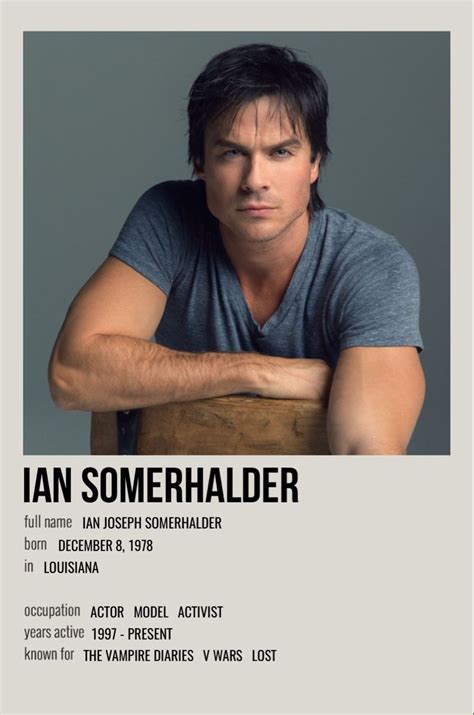 Ian Somerhalder Vampire Diaries Ian Somerhalder Vampire Diaries Poster