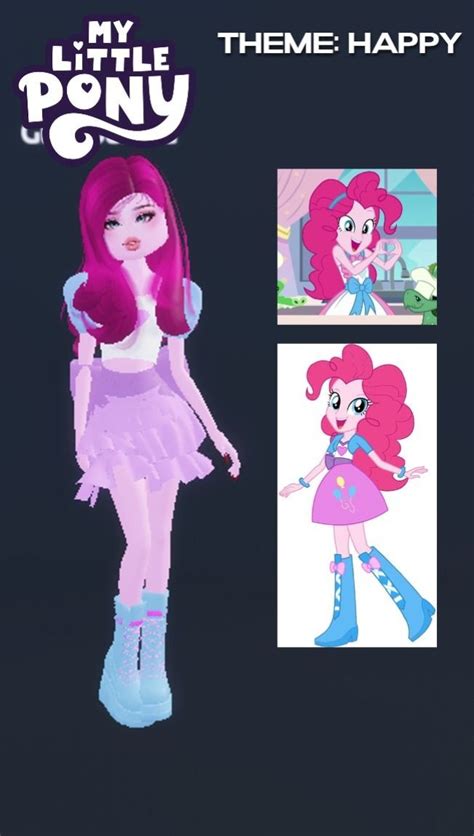 Pinkie Pie In Dress To Impress In 2024 Dress To Impress Happy