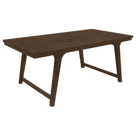 Benjara In Brown Wood Top Sled Dining Table Seat Of Bm