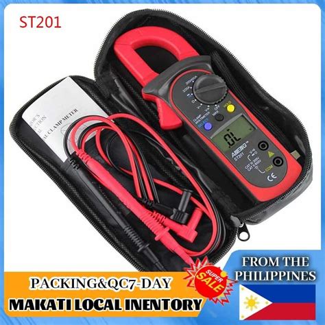 St Digital Clamp Multimeter Resistance Ohm Tester Ac Dc Clamp