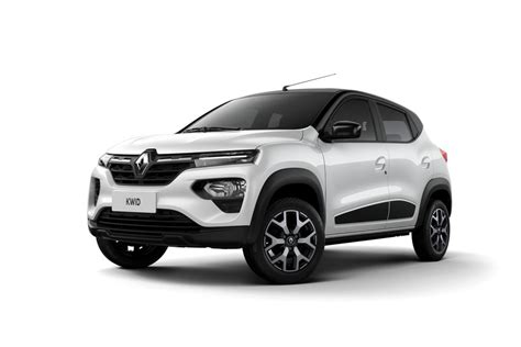 Renault Kwid Bitono Color Blanco Con Negro Parte Frontal Lateral