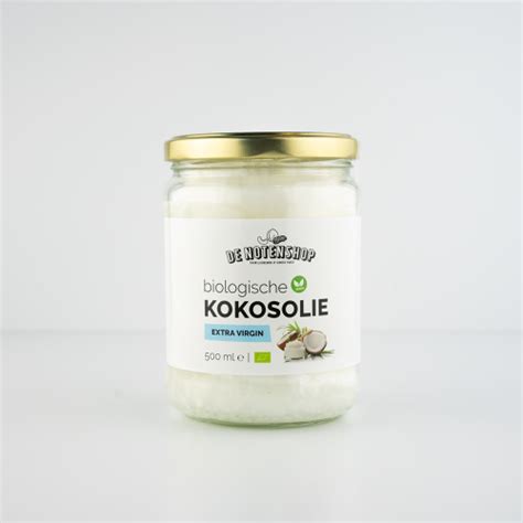 Kokosolie Extra Virgin Biologische 500 Ml Kopen DeNotenshop Be