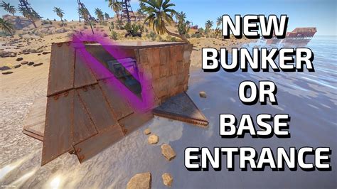 New Bunker Or Base Entrance In Rust YouTube