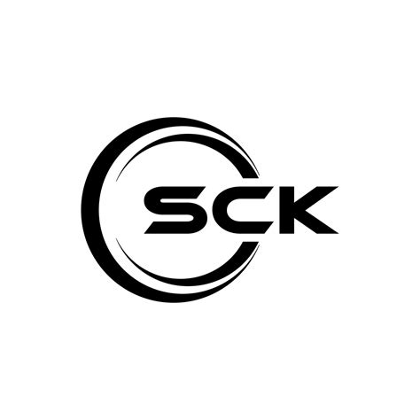 Sck Letter Logo Design In Illustration Vector Logo Calligraphy