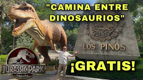 Camina Entre Dinosaurios En La Exposici N Dinos En Los Pinos Cdmx Youtube