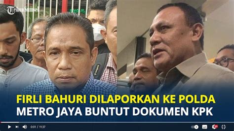 FIRLI Bahuri Pengacaranya Dilaporkan Ke Polisi Buntut Dokumen KPK