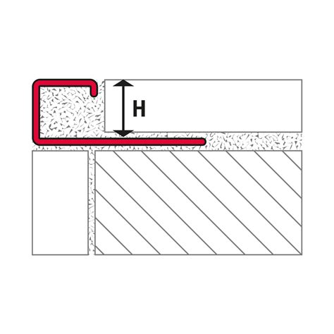 Quadrat Profil Edelstahl Schwarz Glänzend 8mm Fliesenprofil