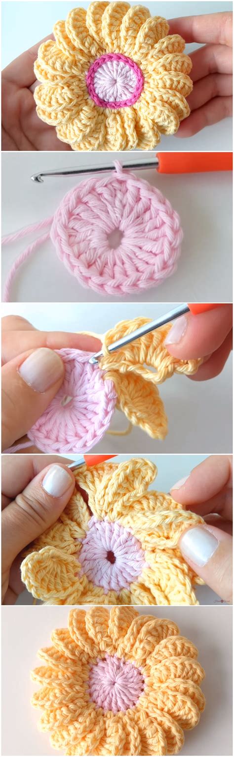 Crochet Beautiful Flower Step By Step Love Crochet