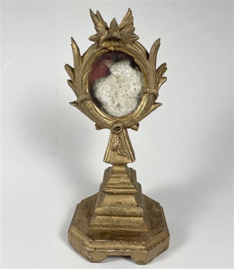 Russian Store 1853 Reliquary With Large Relic Of St Michael The