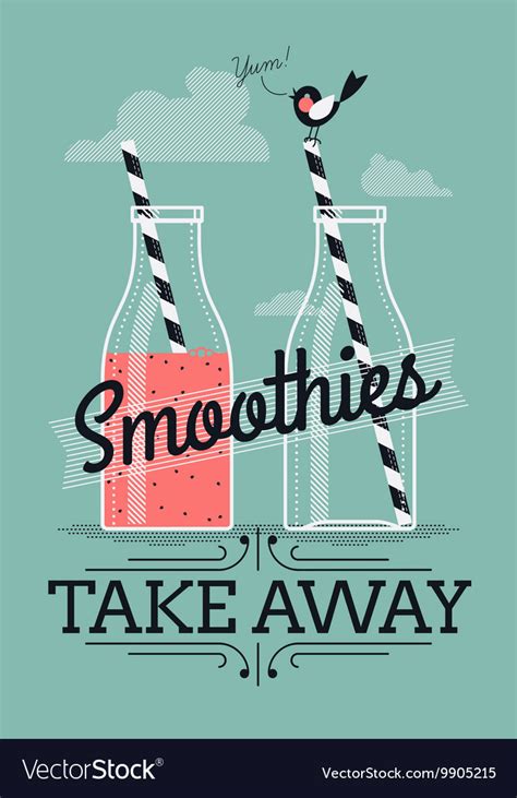 Smoothie Royalty Free Vector Image Vectorstock