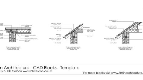 Free Cad Blocks Roof Details