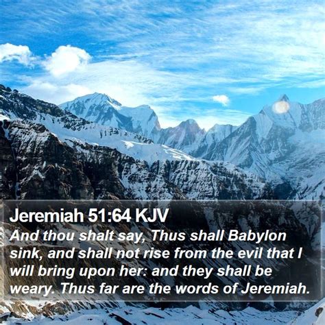 Jeremiah 51 Scripture Images Jeremiah Chapter 51 KJV Bible Verse Pictures