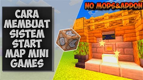 CARA MEMBUAT SISTEM START DI MAP MINIGAMES MCPE TUTORIAL COMMAND