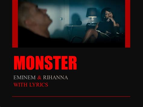 Eminem Ft Rihanna The Monster Hd Hq With Lyrics Youtube