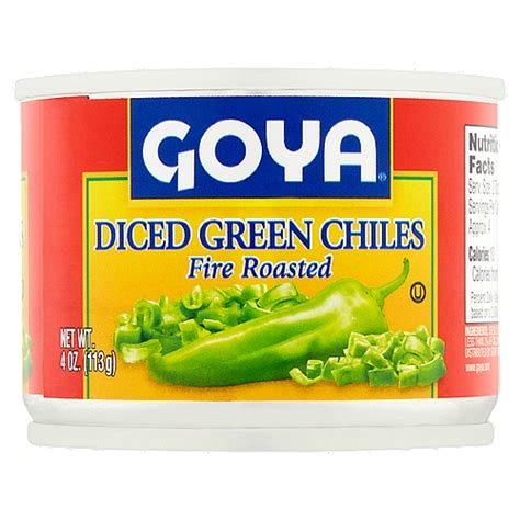 Goya Fire Roasted Diced Green Chiles 4 Oz Fairway