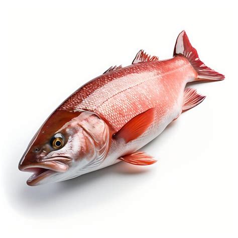 Premium Ai Image Isolated Of Arctic Char A Delicately Marbled Seafood