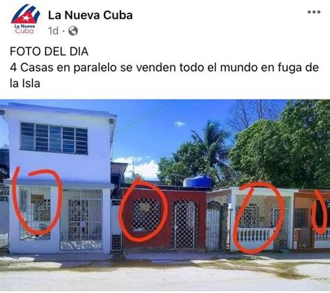 Cuba un país del que todos salen huyendo Viral imagen de cuatro casas