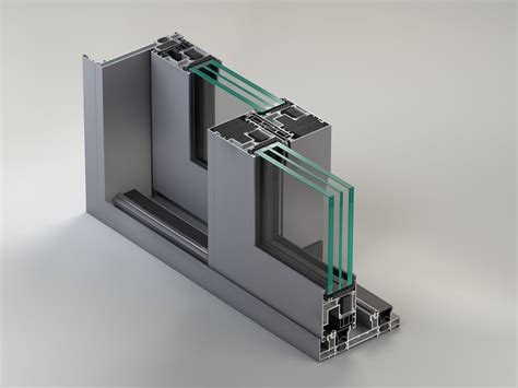 Porta Finestra Scorrevole In Alluminio Con Triplo Vetro Nc S Hes