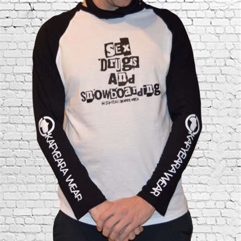 Tričko s dlouhým rukávem Kapybara wear Sex Drugs and Snowboarding Kapybarawear