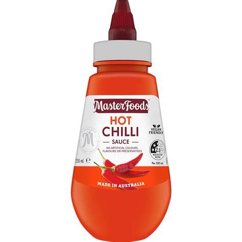 Masterfoods Hot Chilli Sauce 250ml Woolworths