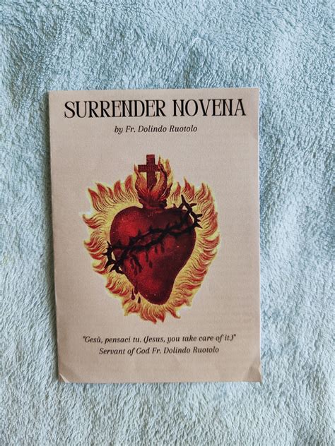 Cards Of The Surrender Novena By Fr Dolindo Ruotolo Etsy