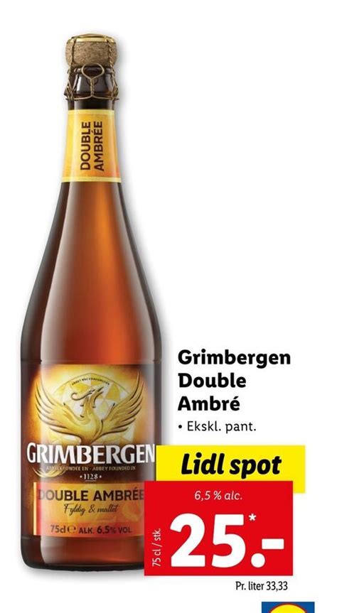 Grimbergen double ambré tilbud hos Lidl