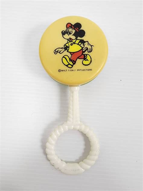 Vintage Disney Mickey Mouse Baby Rattle Made in Hong Kong 80s - Etsy