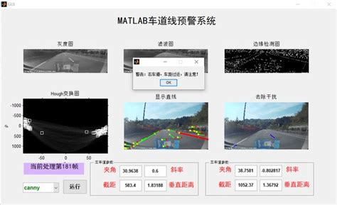 Matlab霍夫曼的车道线检测系统 完美运行，gui界面，详细教程，万字文稿 Gui界面的霍夫曼matlab车道线检测下载 Csdn博客