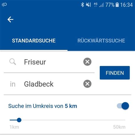 Erweiterte Suche mit Umkreissuche | Das Örtliche