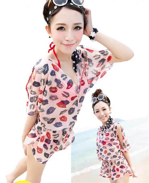 KOREAN SKIRT TYPE BIKINI SWIMSUIT 3 PIECES WEGEE