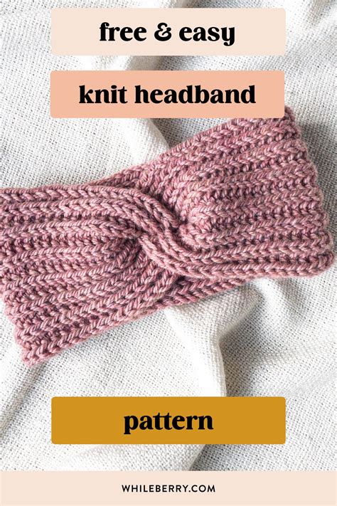 Seashore Headband Minimalist Knit Headband Knitting Pattern Artofit