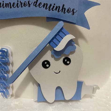 Arquivo De Corte Topo De Bolo Meus Primeiros Dentinhos Elo7