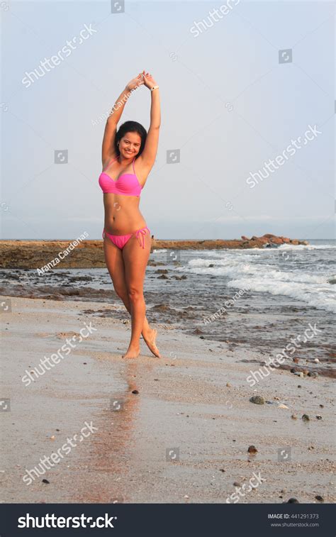 Sexy Girl On Pink Bikini Beach Stock Photo Shutterstock