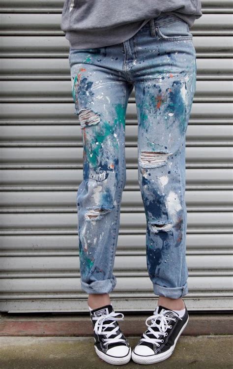 Painted Denim Inspiration Quirky Bohemian Mama Bohemian Lifestyle Blog