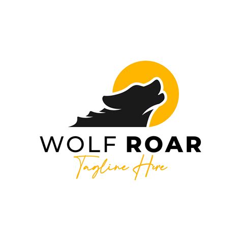 Forest Wolf Roar Logo Design 25465465 Vector Art At Vecteezy