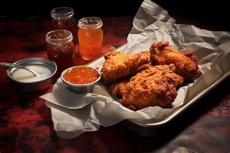Premium AI Image Nashville Hot Chicken Delicacy Photography