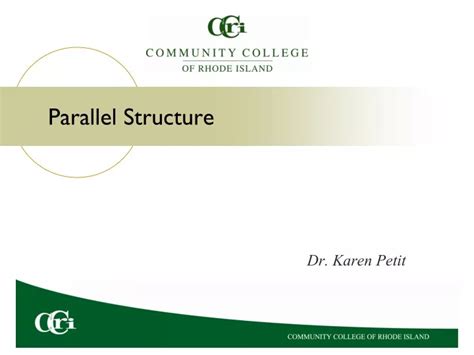 Ppt Parallel Structure Powerpoint Presentation Free Download Id8791586