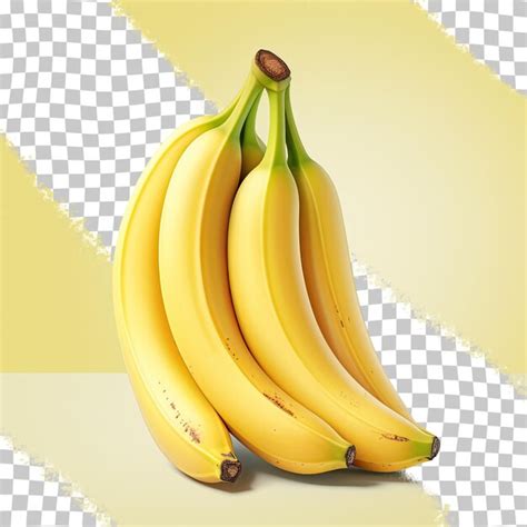 Fundo Transparente Mostra Del Cias De Bananas Isoladas Psd Premium