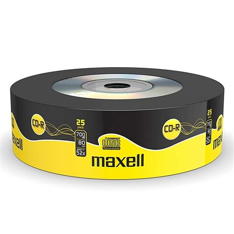 Maxell CD-R 25 Blank Discs 700MB Extra Protection : Amazon.co.uk ...