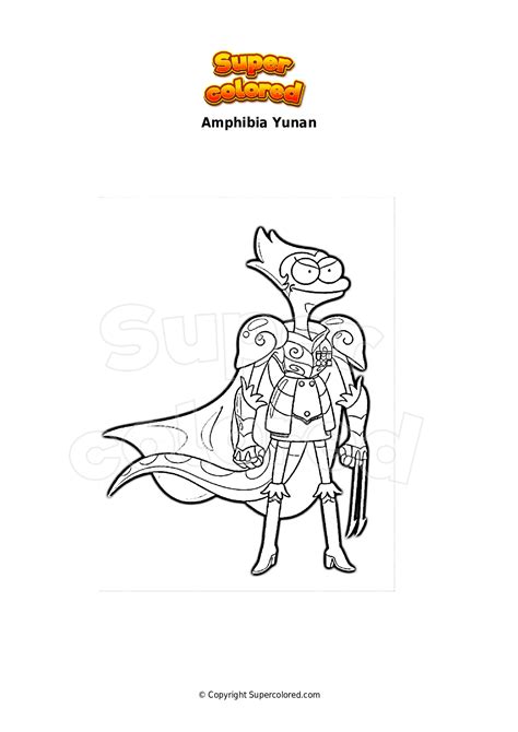 Dibujo Para Colorear Amphibia Yunan Supercolored