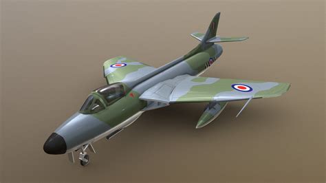 Hawker Hunter F6 3d Model By Kanedog Kane33 Ff8c9a9 Sketchfab