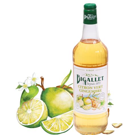 Sirop Citron Vert Gingembre Bigallet